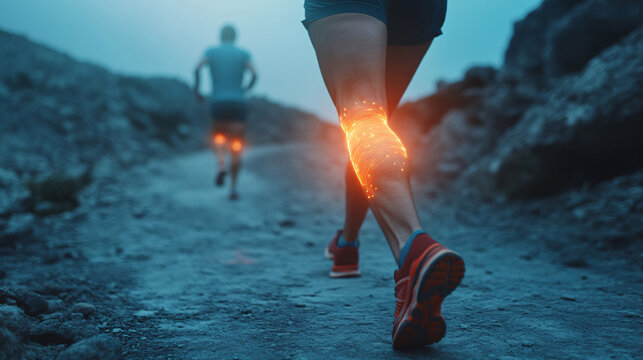 Joint pain, Arthritis and tendon problems. touching nee at pain point, person with pain in his knee, body with pain in the knee, holding knee, person with a knee pain