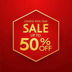 Chinese new year sale banner. Happy Chinese new year 2025. Chinese New Year Sale Promotion Template.