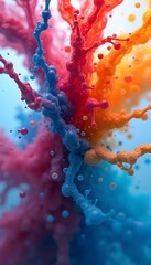 Rainbow Fluid Dynamics Pride Splash LGBTI Colorful Clouds Sky Water Smoke Effects