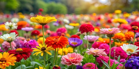 Vibrant, colorful flowers in full bloom, floral, garden, vibrant, colors, nature, petals, bouquet, spring, summer, botanical