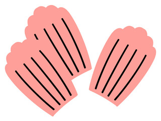 かわいいマドレーヌのイラスト素材