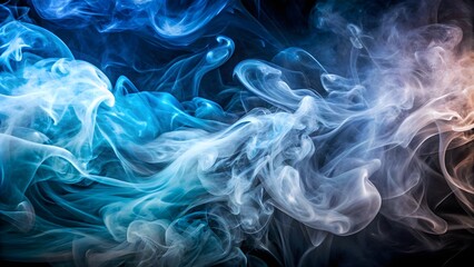 Obraz premium Abstract background of swirling smoke patterns, smoke, abstract, background, texture, design, artistic, swirls, mysterious, mesmerizing