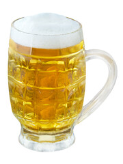 1 Glas Bier und Hintergrund transparent PNG cut out