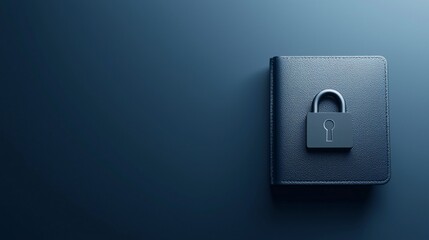A digital wallet with a lock icon, symbolizing privacy and security in online transactions, Wallet lock icon, Private digital payments