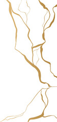 Golden Kintsugi Crack Pattern