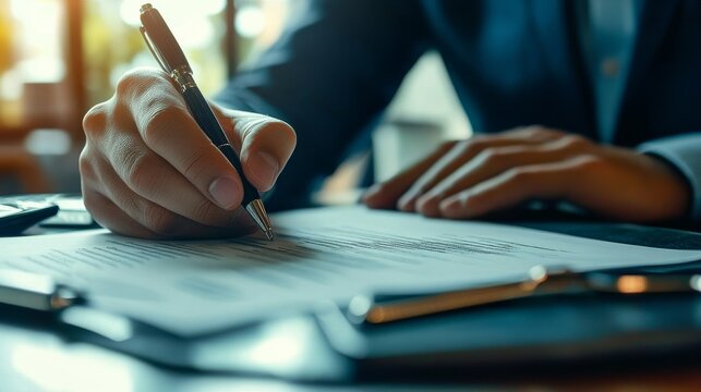 The signing of the contract marks the final step in the process of buying or selling a new or used vehicle.