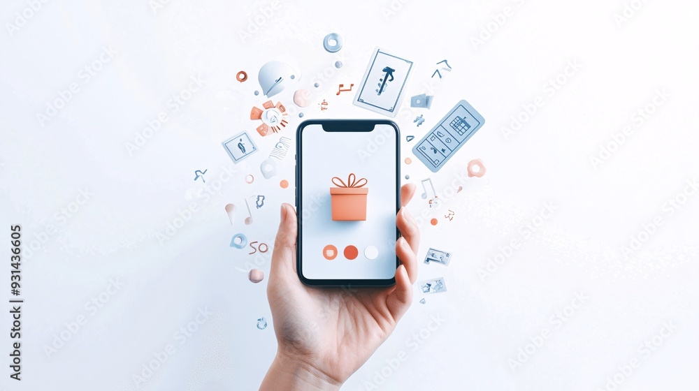 Aufkleber digital wallet interface with charitable donation options, representing easy and accessible giving, 