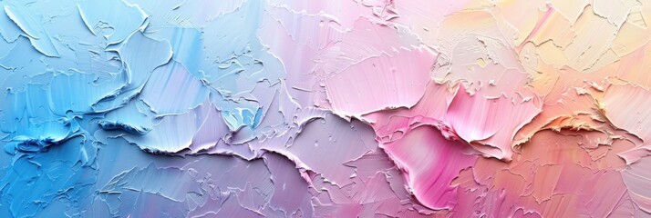 Soft Pastel Textured Abstract Background in Shades of Blue, Pink, and Yellow