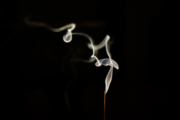 The constantly changing form of smoke