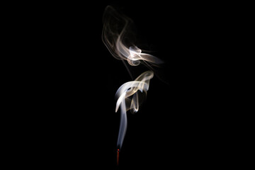 The constantly changing form of smoke