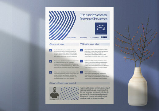 A4 Business Flyer Template Layout