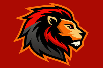 Lion Game Sticker Logo