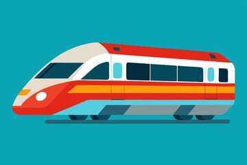 Modern train vector design