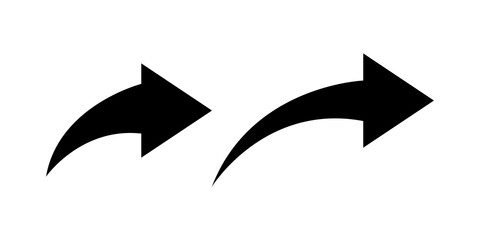 curved arrow png, black curved arrow icon ioslated on transparent background