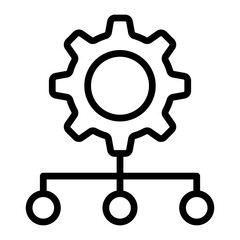 Organization Vector Line Icon