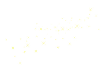 stars and stardust background. glitter and dust particles isolated on transparent. glowing magical dust particles on PNG. Sparkling light magic stardust. background with stars