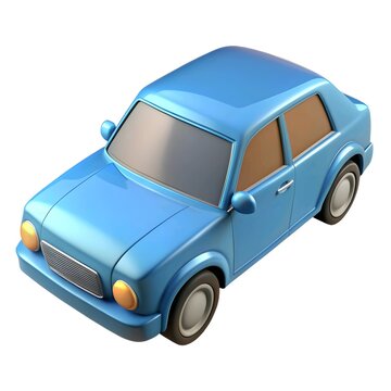recommend clip art: car cartoon 3d render, isolated on background