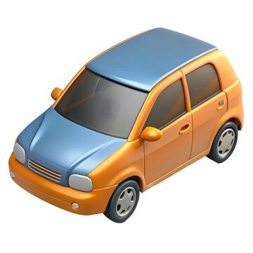 recommend clip art: car cartoon 3d render, isolated on background