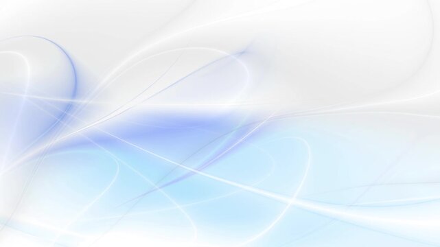 Flowing abstract blue waves graphic motion design. Video animation 4k 3840 x 2160