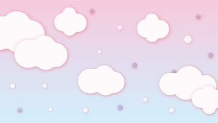 ファンシーな空/ピンク・紫