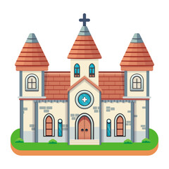 Fototapeta premium Church Vector Illustration