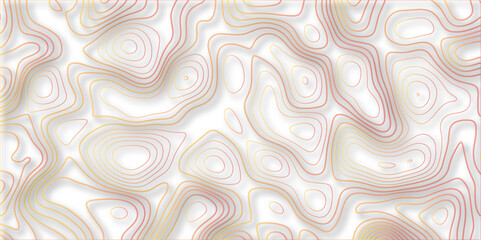 Lines Topographic contour lines vector map seamless pattern. Geographic mountain relief diagram line wave carve . Topo contour map design .Vector illustration, contour lines vector mapseamless pattern