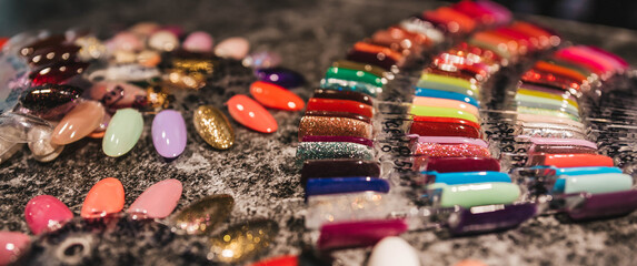 Samples of varnishes lie on the Stone Table