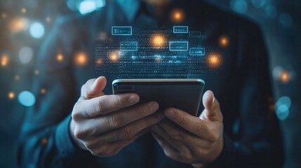 Person receiving a loan approval notification through a digital wallet, highlighting financial accessibility, Wallet loan approval, Accessible digital loans