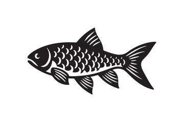  fish silhouette cut out vector design.