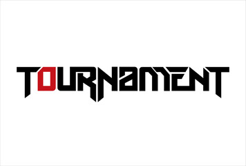 tournament typography logo icon design vector © gunaonedesign