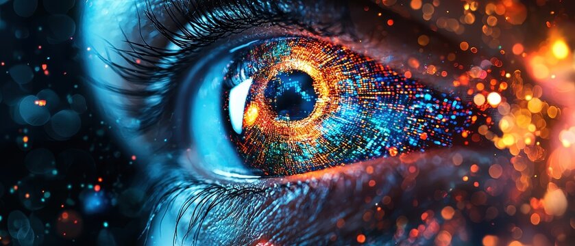  Digital composite of human eye 