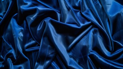 Obraz premium Abstract Blue Silk Fabric Texture.
