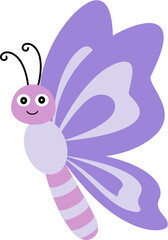 butterfly cartoon doodle