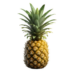 Fototapeta premium Pineapple fruit isolated on transparent background