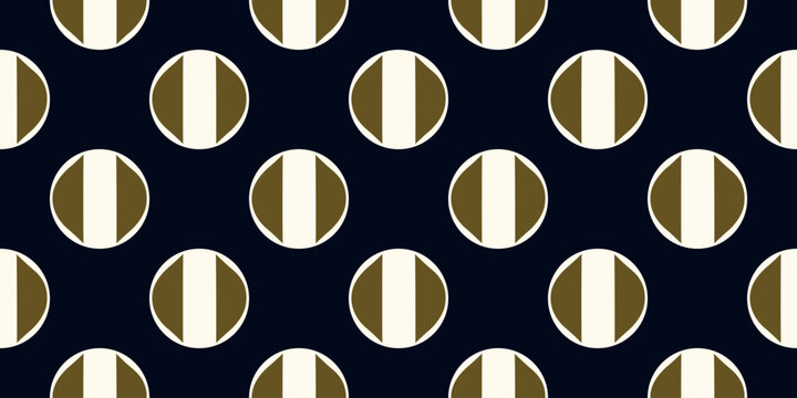 Seamless circle pattern round shape vector background. Abstract dots geometrical texture classic blue white color palette. Paper design, textile, wallpaper. Digital illustration high resolution image.