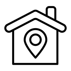 Address Vector Line Icon