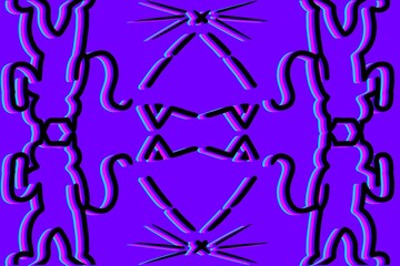 abstract background, pattern with cats, cat illustration, cat dance background, pattern with ribbons, cool background, cat, animal, cool, cat background, purple, black