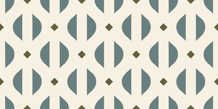 Abstract scale shape common geometric motif elegant pattern continuous background half circle texture. Modern oriental style ornament design textile fabric swatch. Easy to recolor allover print block.