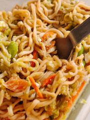 Noodles with vegetables