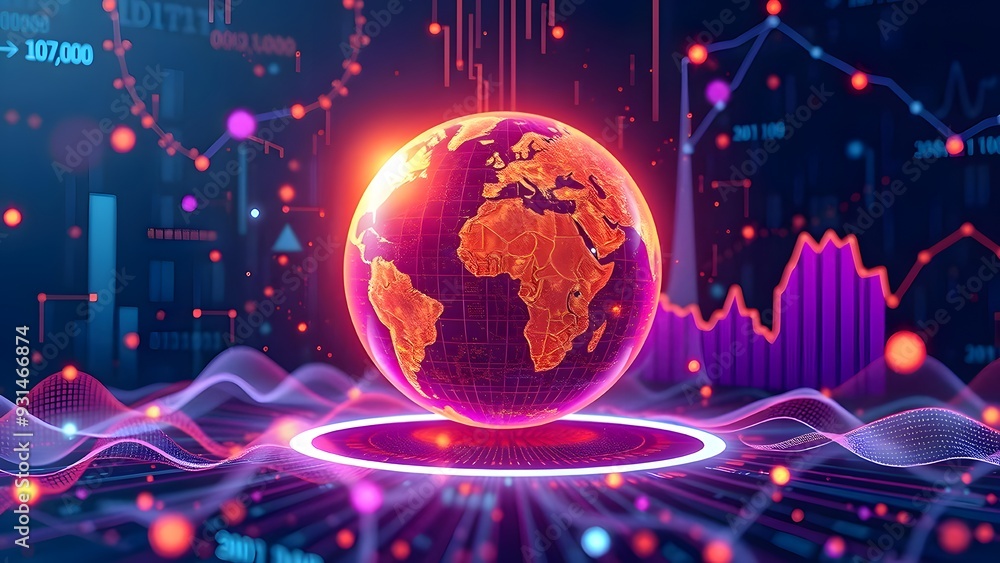Aufkleber internet world. computer internet and technology background. communication technology for internet b
