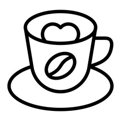 Coffee Vector Line Icon