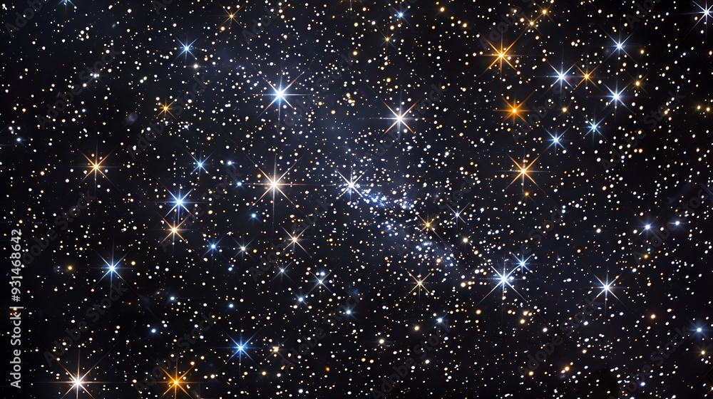 Poster myriads of twinkling stars in celestial cosmos : generative ai