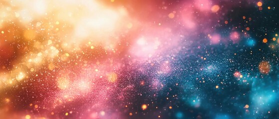 Fototapeta premium Dusted Holographic Abstract Multicolor Background 