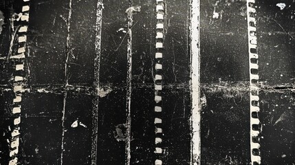 Dusty scratched and scanned old film texture with cracks