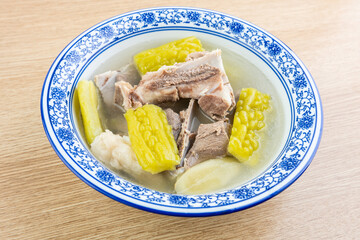 Summer recipe: a bowl of bitter melon and pork bone soup