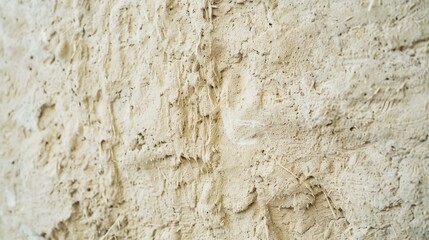 A close-up of a textured, beige surface with irregular, rough patterns and a tactile feel.