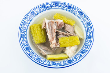 Summer recipe: a bowl of bitter melon and pork bone soup