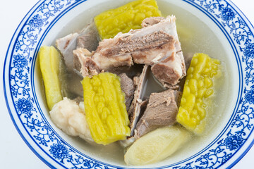 Summer recipe: a bowl of bitter melon and pork bone soup
