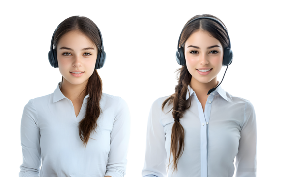 portrait of a smiling customer service representative