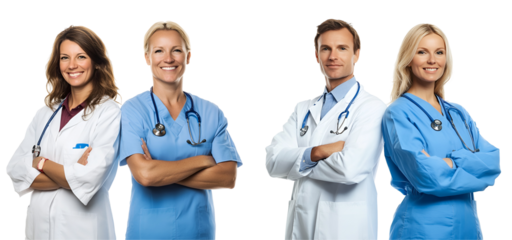 portrait of a group doctor and nurse